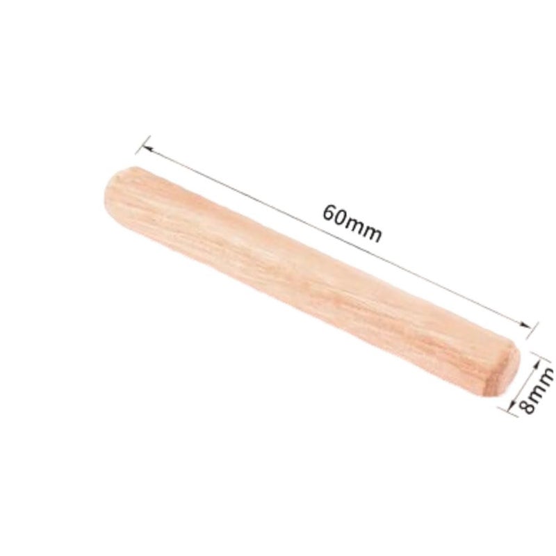 Fetoatar 150Pcs Wooden Dowel Pins Kit 5/16"" x 2-3/8Inch Small Fluted Wood Dowels Pegs Hardwood Pin for Furniture Woodworking Crafts - Image 2